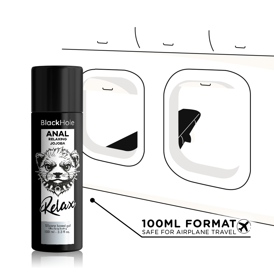 BLACK HOLE - RELAJANTE ANAL JOJOBA BASE DE SILICONA 100 ML