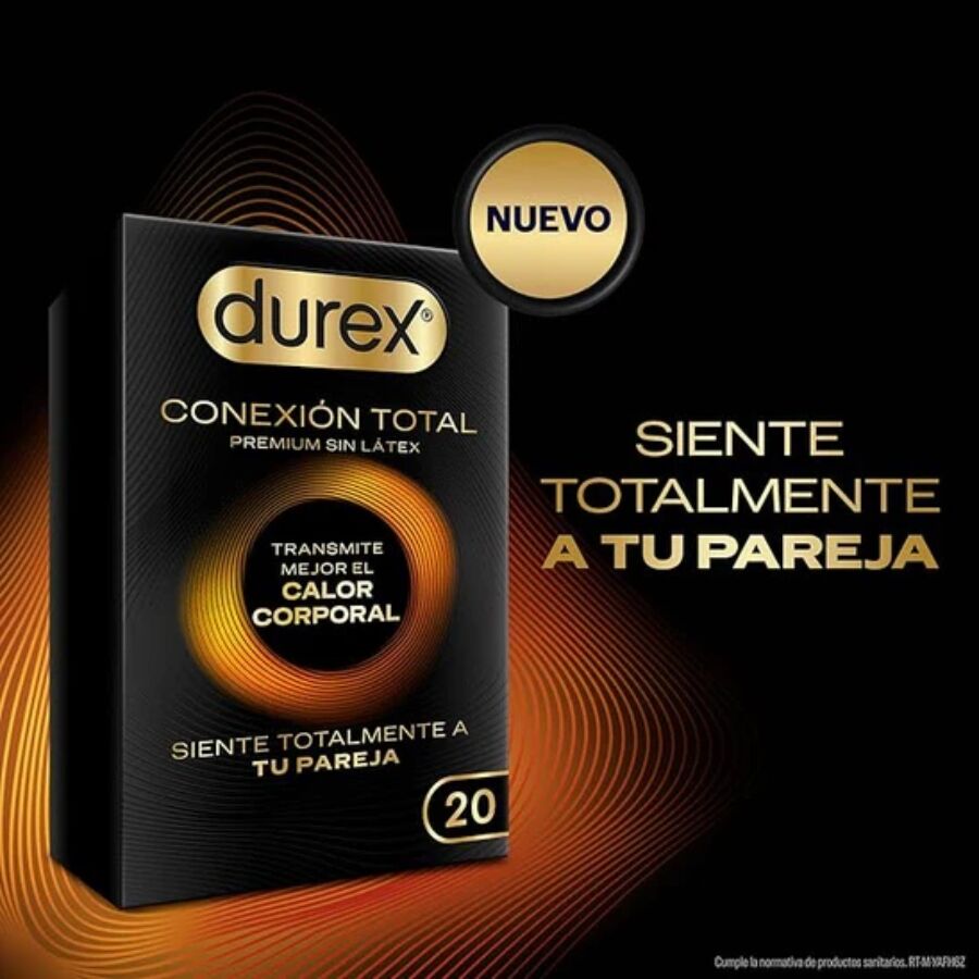 DUREX - CONEXIÓN TOTAL ULTRA FINA PLUS SIN LÁTEX 20 UNIDADES