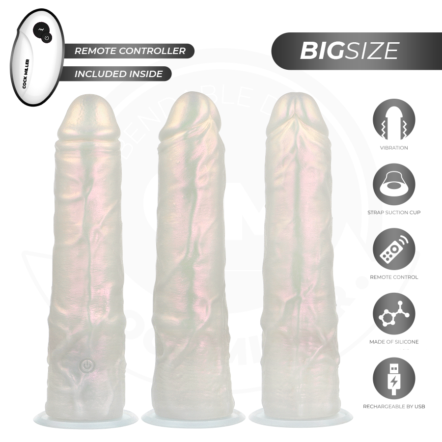 COCK MILLER - MASTURBADOR CON VENTOSA, LUCES Y VIBRACIONES CON MANDO A DISTANCIA BLANCO 21,5 CM