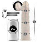 COCK MILLER - MASTURBADOR CON VENTOSA, LUCES Y VIBRACIONES CON MANDO A DISTANCIA BLANCO 21,5 CM