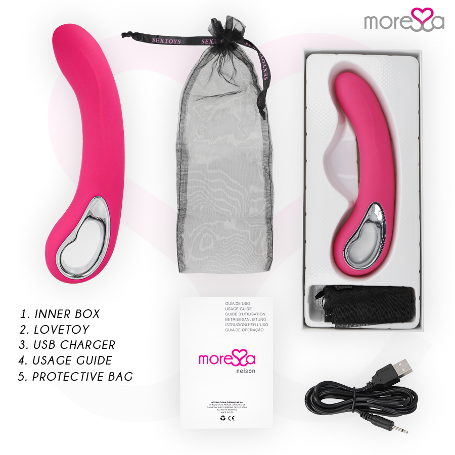 MORESSA - NELSON RICARICABILE IN SILICONE PREMIUM