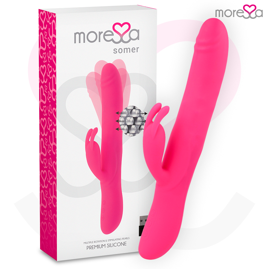MORESSA - VIBRADOR SOMER PREMIUM DE ROTACIONES MÚLTIPLES