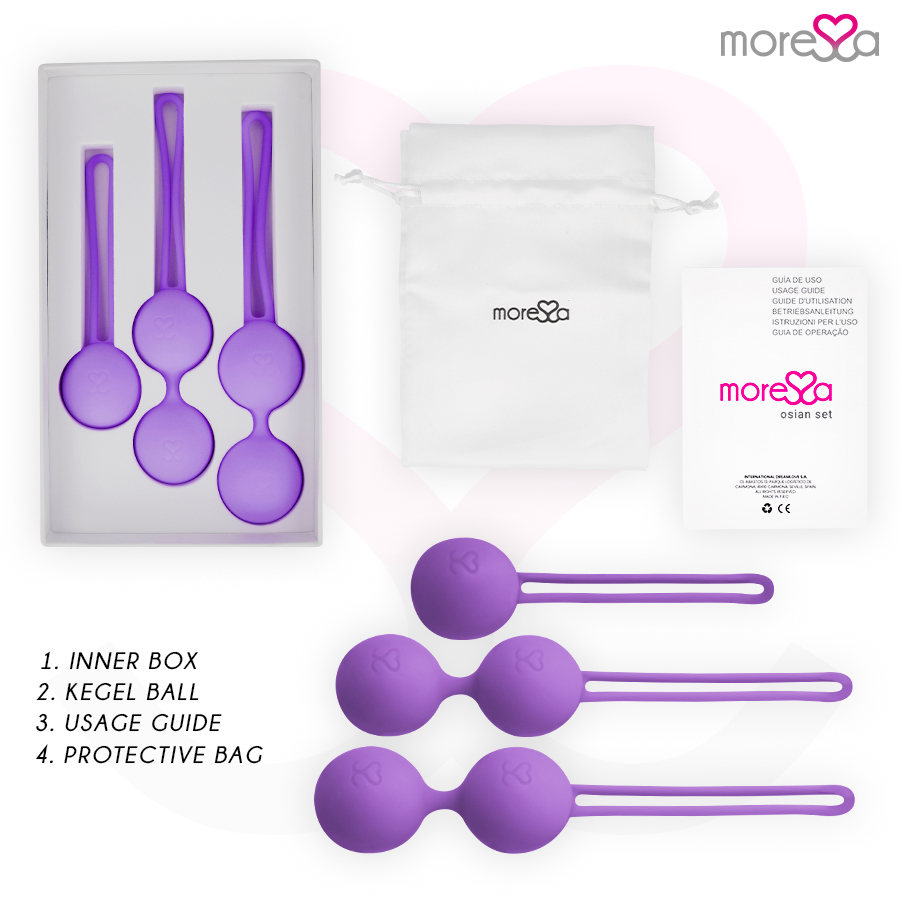 MORESSA - OSIAN SET PREMIUM SILICONE LILAS