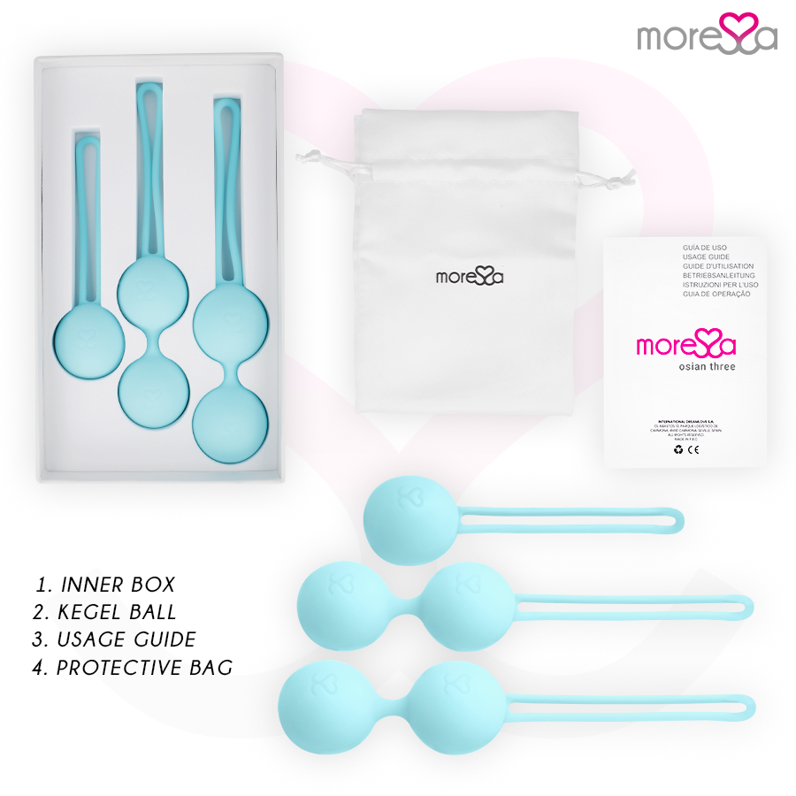 MORESSA - SET OSIAN SILICONE TURCHESE PREMIUM