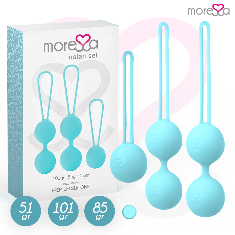 MORESSA - SET OSIAN SILICONE TURCHESE PREMIUM