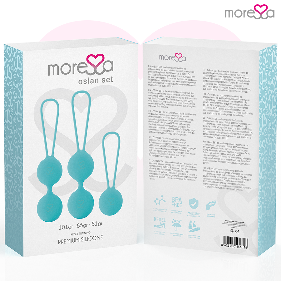MORESSA - SET OSIAN SILICONE TURCHESE PREMIUM
