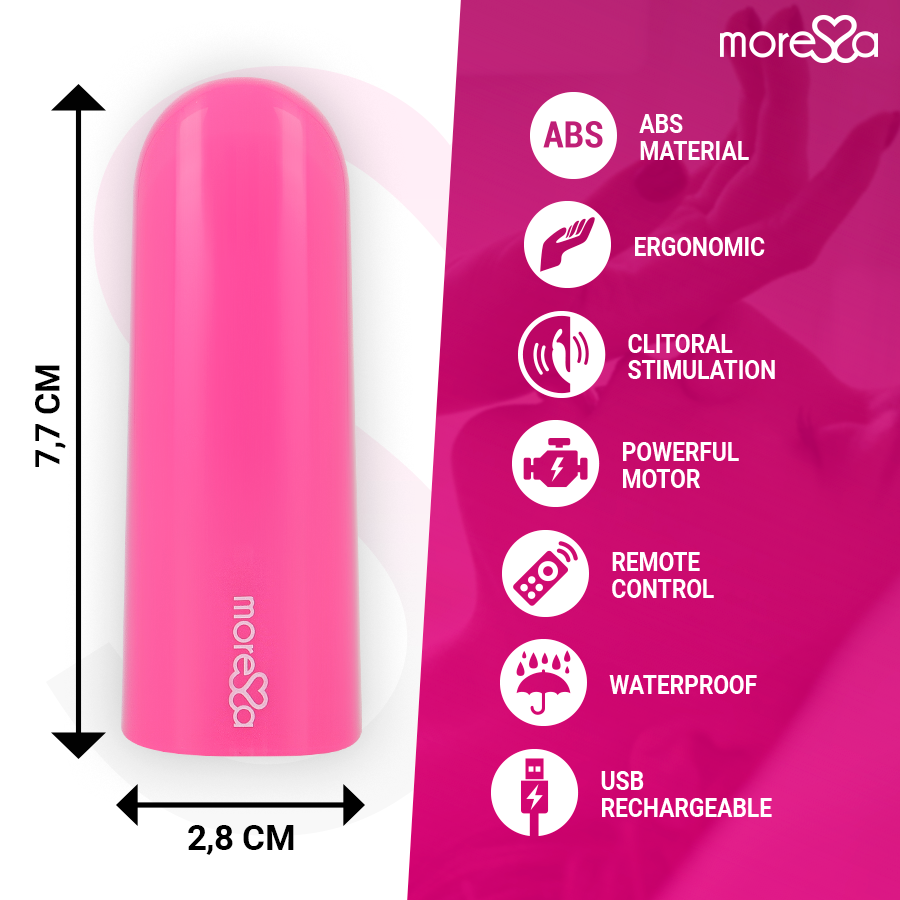 MORESSA - NIX VIBRATORE TELECOMANDATO ROSA