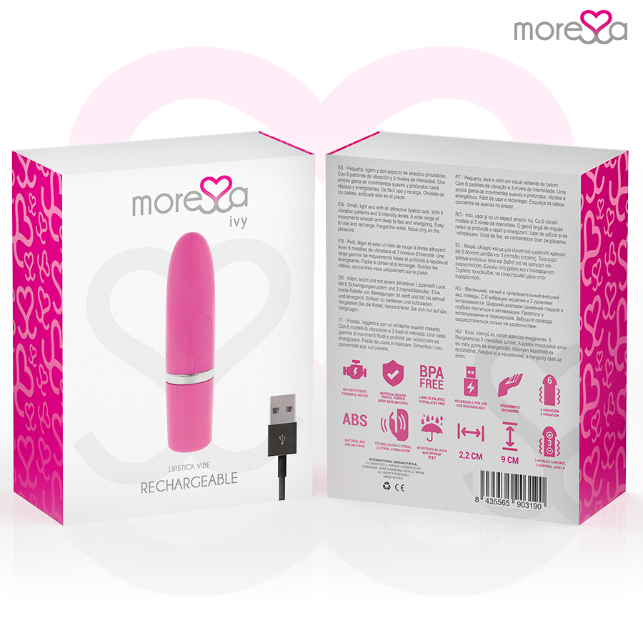 MORESSA - IVY VIBRADOR ESTIMULADOR DE VIAJE ROSA