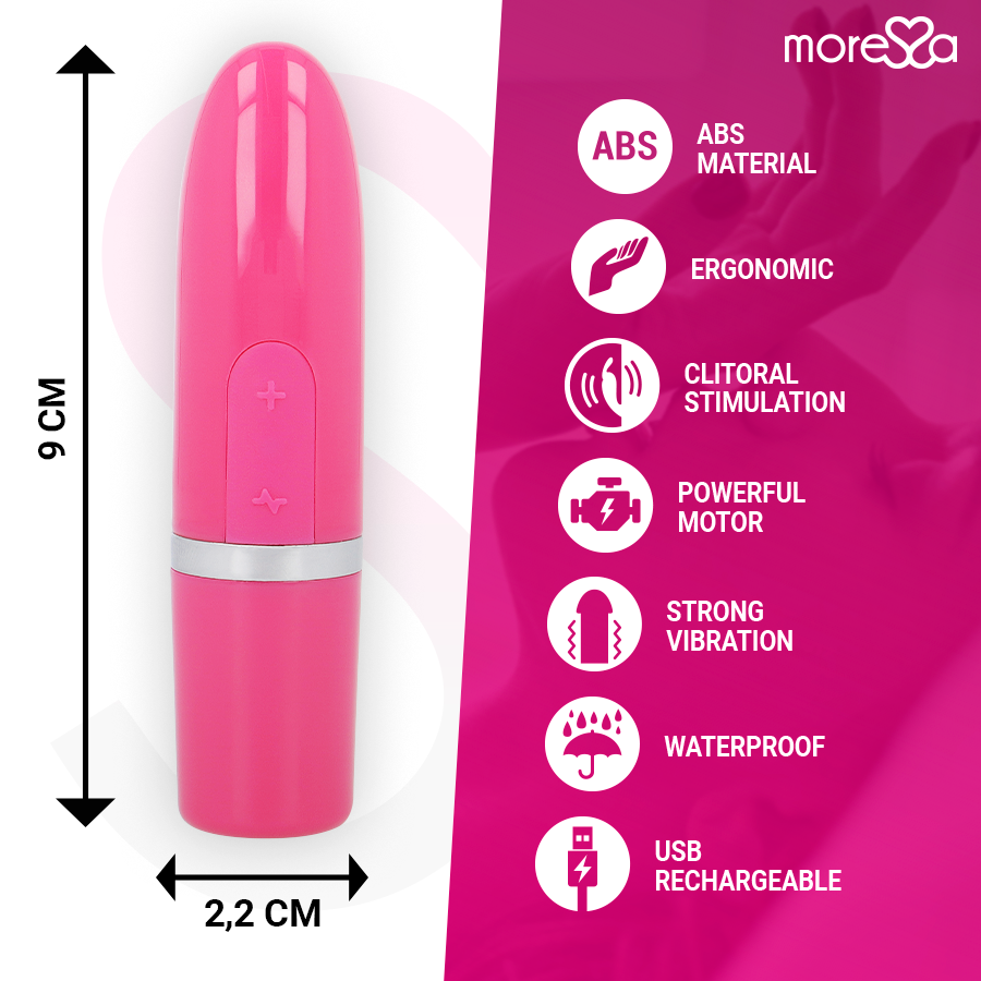 MORESSA - IVY VIBRADOR ESTIMULADOR DE VIAJE ROSA