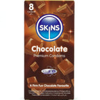 SKINS - PACK DE 8 PRESERVATIVOS PREMIUM CHOCOLATE