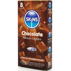 SKINS - PACK DE 8 PRESERVATIVOS PREMIUM CHOCOLATE