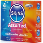 SKINS - PACK DE 4 PRESERVATIVOS PREMIUM SURTIDOS