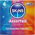 SKINS - PACK DE 4 PRESERVATIVOS PREMIUM SURTIDOS