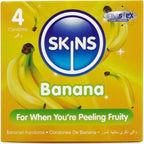 SKINS - PACK DE 4 PRESERVATIVOS DE PLÁTANO PREMIUM