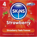 SKINS - PACK DE 4 PRESERVATIVOS PREMIUM FRESA