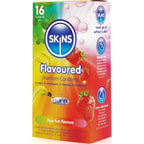SKINS - PACK DE 16 PRESERVATIVOS PREMIUM MULTISABOR
