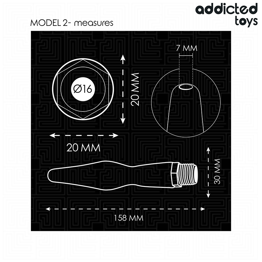 ADDICTED TOYS - DETERGENTE ANALE CON ADATTATORE UNIVERSALE MODELLO 2