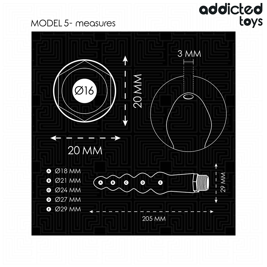 ADDICTED TOYS - DETERGENTE ANALE CON ADATTATORE UNIVERSALE MODELLO 5