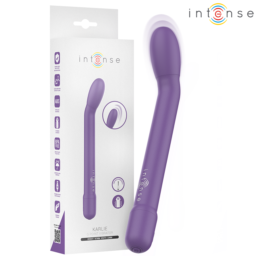 INTENSE - ESTIMULADOR DE PUNTO G RECARGABLE KARLIE VIOLETA