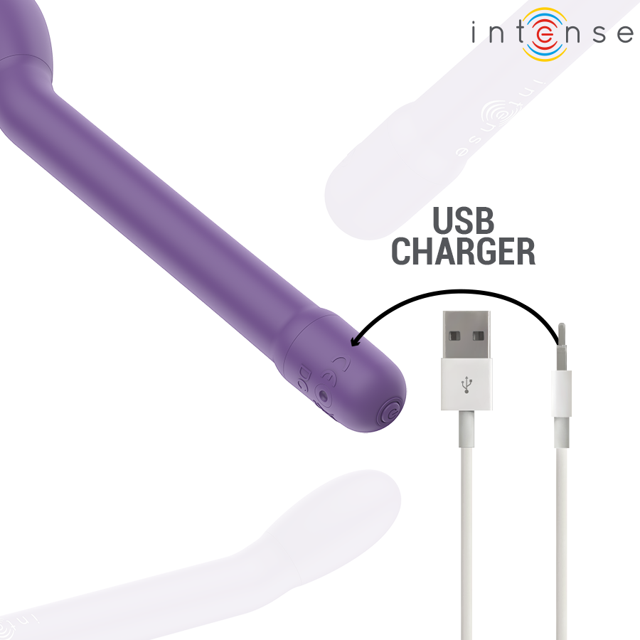 INTENSE - ESTIMULADOR DE PUNTO G RECARGABLE KARLIE VIOLETA