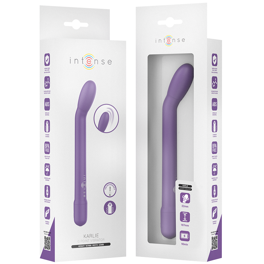 INTENSE - ESTIMULADOR DE PUNTO G RECARGABLE KARLIE VIOLETA