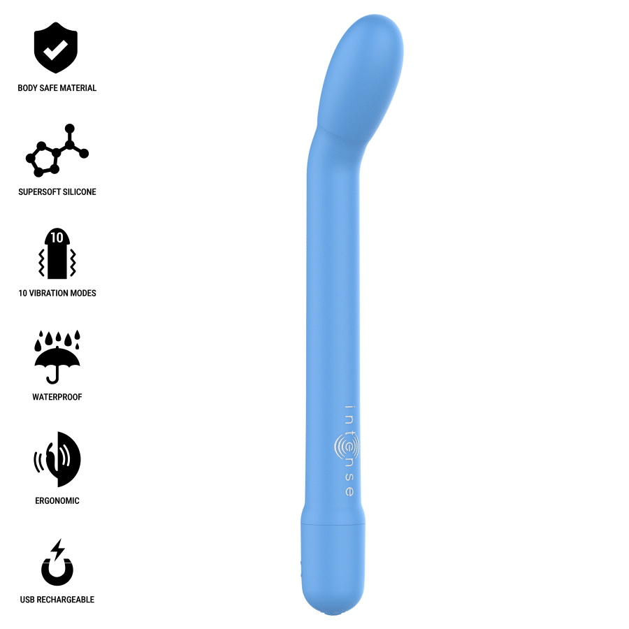 INTENSE - STIMULATEUR DE POINT G RECHARGEABLE KARLIE BLEU