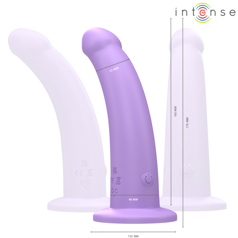 INTENSE - EDDIE VIBRADOR 17,5 CM 10 VIBRACIONES VIOLETA CONTROL REMOTO