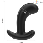 INTENSE - CHANDLER TAPÓN ANAL 10 VIBRACIONES NEGRO MANDO A DISTANCIA