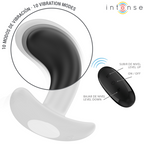 INTENSE - CHANDLER TAPÓN ANAL 10 VIBRACIONES NEGRO MANDO A DISTANCIA
