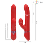INTENSE - LELE VIBRADOR MULTIFUNCIÓN ROTATIVO & OSCILANTE & ESTIMULANTE ROJO