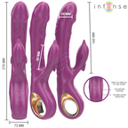 INTENSE - VIBRADOR MULTIFUNCIÓN PARA LA SALA CON LENGUA ESTIMULANTE DELFÍN VIOLETA