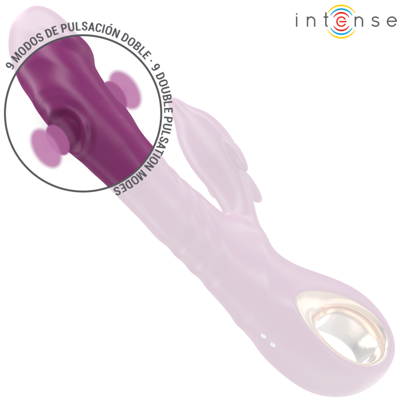 INTENSE - VIBRADOR MULTIFUNCIÓN PARA LA SALA CON LENGUA ESTIMULANTE DELFÍN VIOLETA
