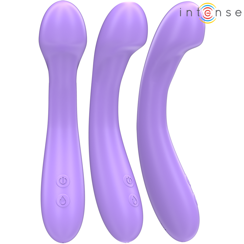 INTENSE - BECKY VIBRADOR 19 CM CON EFECTO CALOR 7 VIBRACIONES VIOLETA