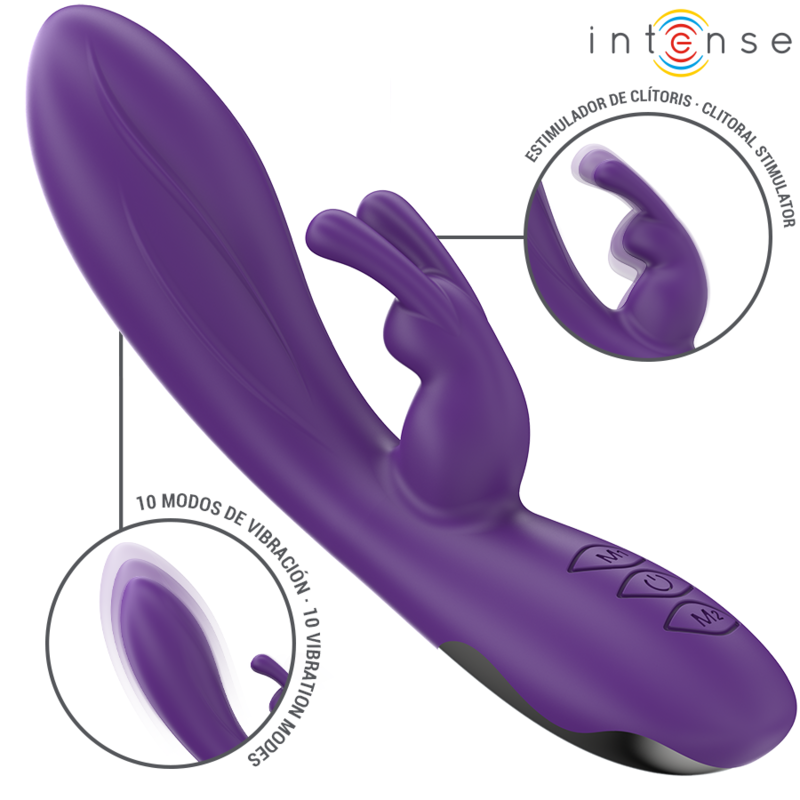 INTENSE - VIBRADOR RABBIT RANDALL 10 VIBRACIONES VIOLETA