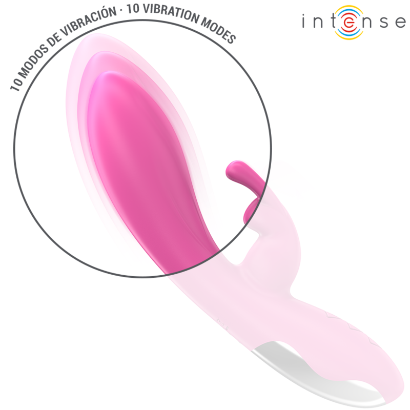 INTENSE - VIBRADOR CONEJO RANDALL 10 VIBRACIONES ROSA