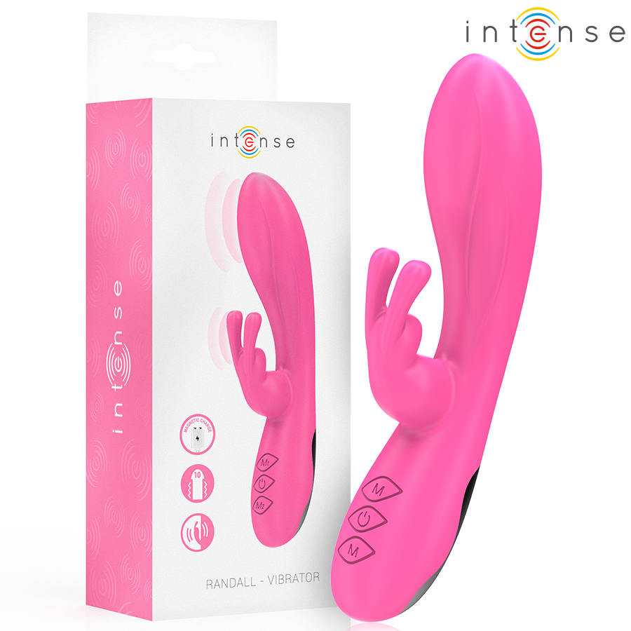 INTENSE - VIBRADOR CONEJO RANDALL 10 VIBRACIONES ROSA