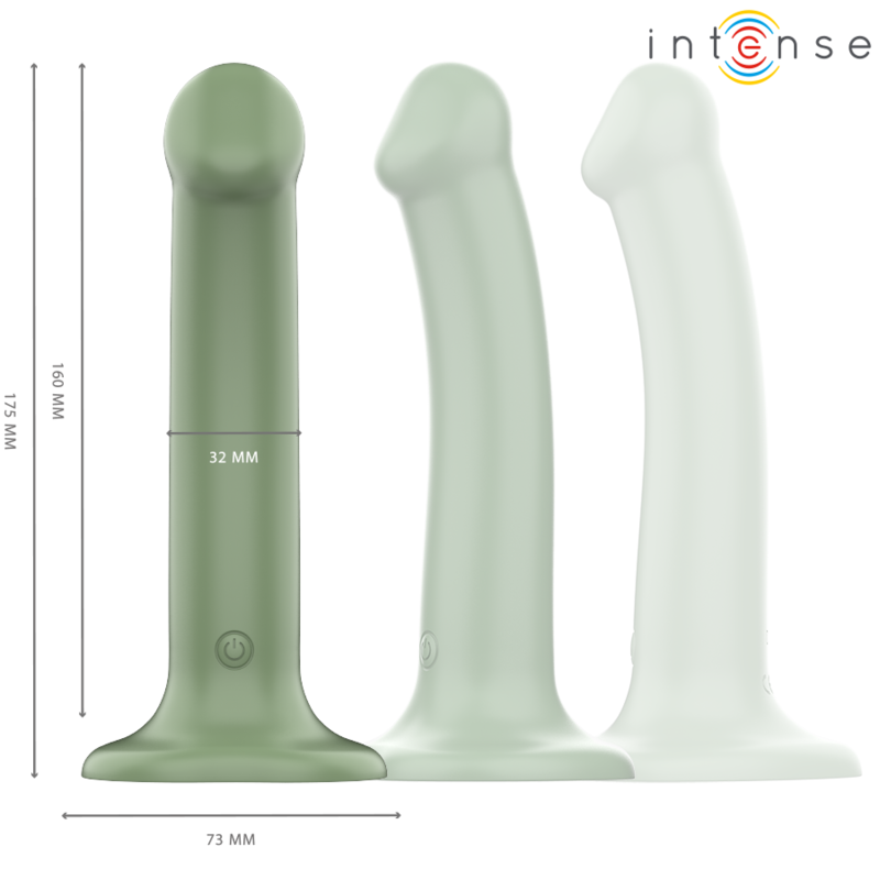 INTENSE - VIBRADOR BECCA CON VENTOSA 10 VIBRACIONES MANDO A DISTANCIA VERDE