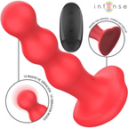 INTENSE - VIBRADOR CODY CON VENTOSA Y CONTROL REMOTO ROJO