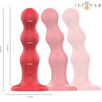 INTENSE - VIBRADOR CODY CON VENTOSA Y CONTROL REMOTO ROJO