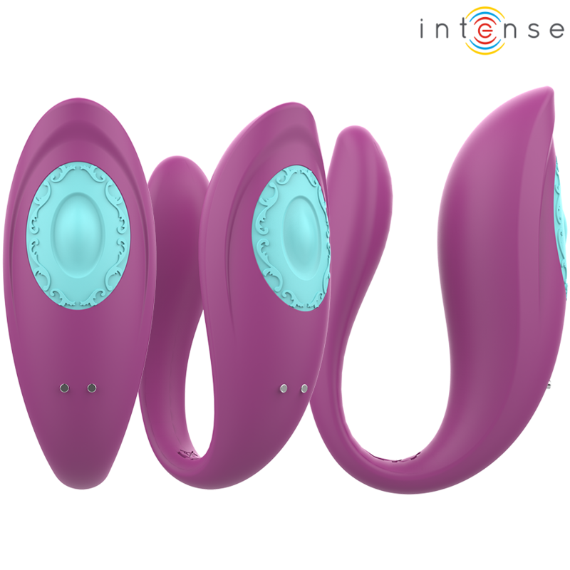 INTENSE - VIBRADOR Y ESTIMULADOR EN U VIOLETA CON MANDO A DISTANCIA ANNIE