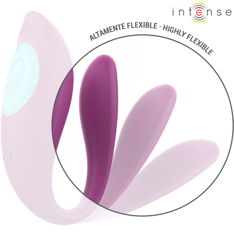 INTENSE - VIBRADOR Y ESTIMULADOR EN U VIOLETA CON MANDO A DISTANCIA ANNIE