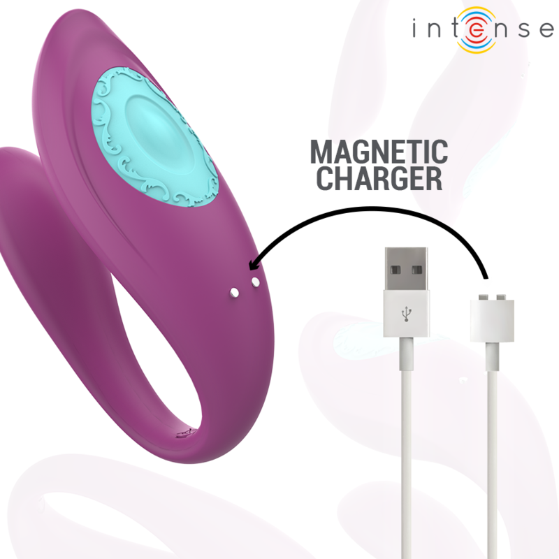 INTENSE - VIBRADOR Y ESTIMULADOR EN U VIOLETA CON MANDO A DISTANCIA ANNIE