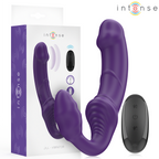 INTENSE - JILL DOUBLE VIBRATEUR 20 CM VIOLET TÉLÉCOMMANDE
