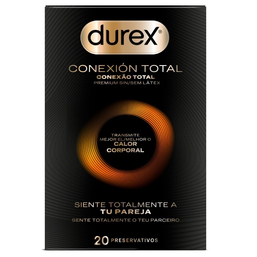 DUREX - CONEXIÓN TOTAL ULTRA FINA PLUS SIN LÁTEX 20 UNIDADES