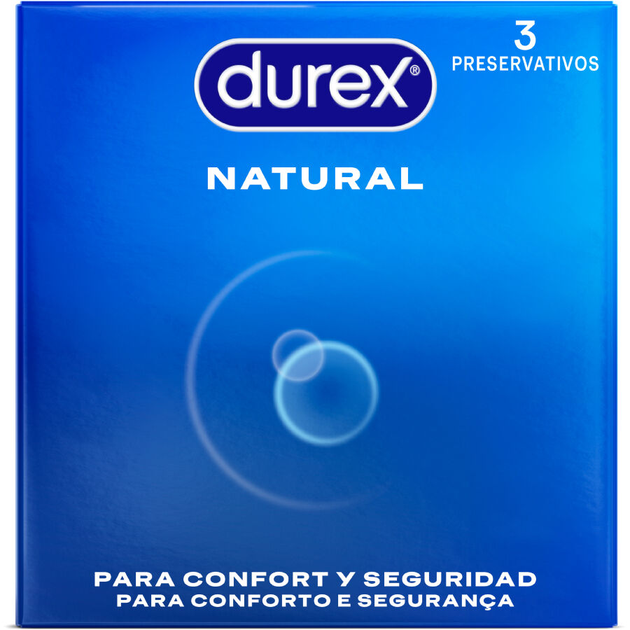 DUREX - PRESERVATIVOS NATURALES 3 UNIDADES