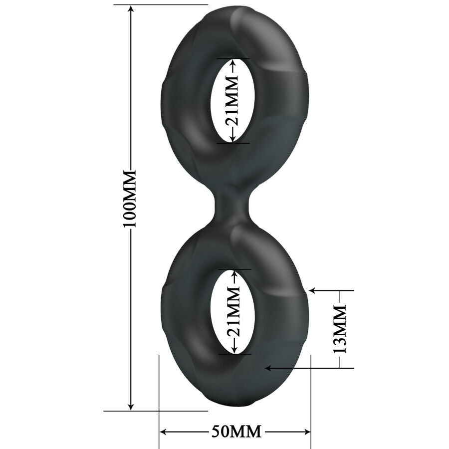 CRAZY BULL - ANILLO DOBLE DE SILICONA RADWAN MODELO 19