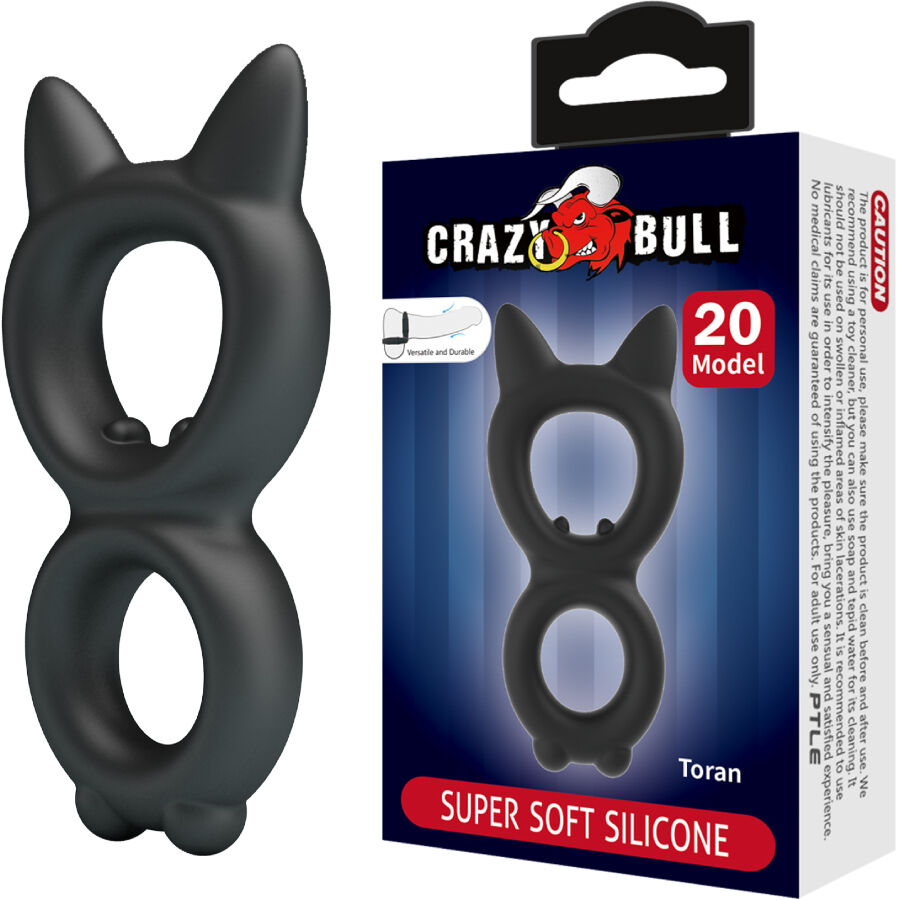 CRAZY BULL - BAGUE DOUBLE EN SILICONE TORAN MODÈLE 20