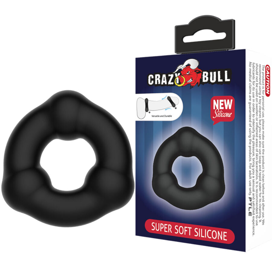 CRAZY BULL - ANILLO DE SILICONA ULTRA SUAVE CON NÓDULOS