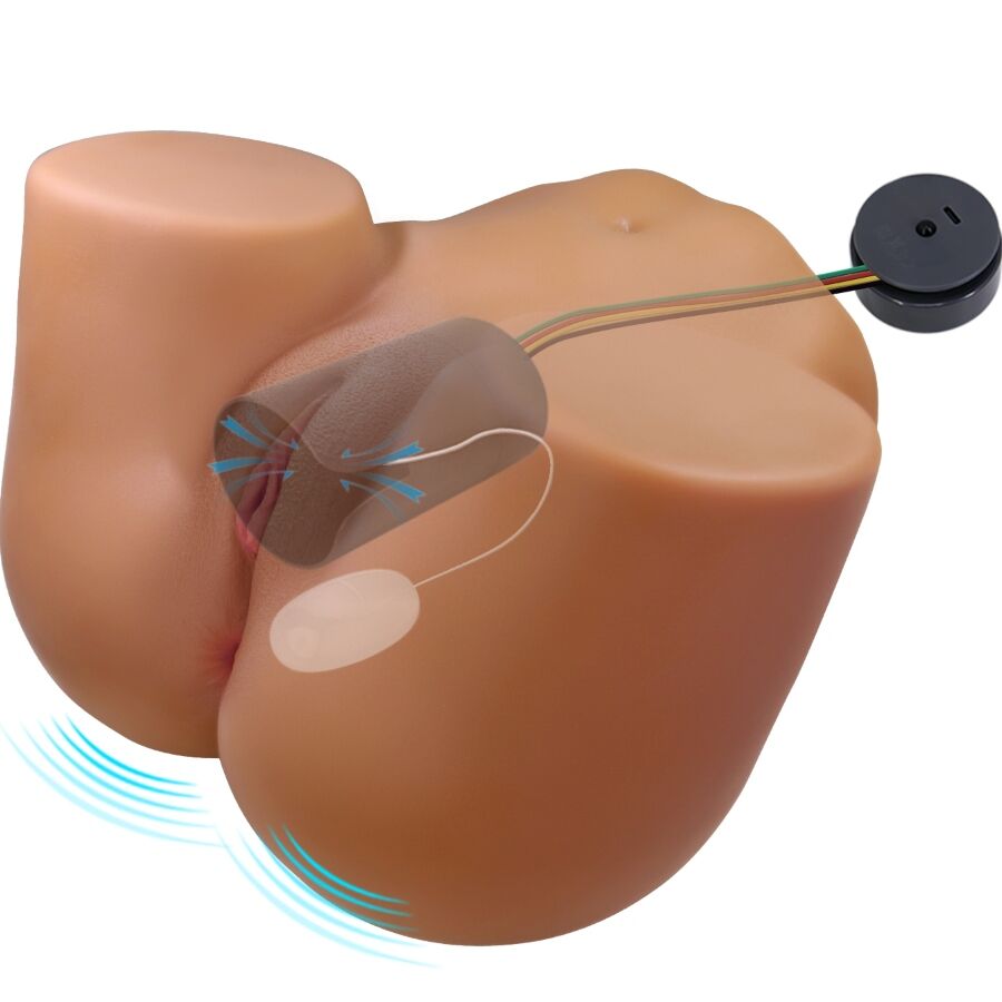 CRAZY BULL - WENDY REALISTIC FEMALE VIBRATOR AND SUCKER WITH SOUND 11 KG