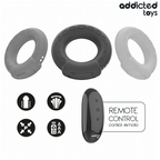ADDICTED TOYS - ANELLO PENIENO VIBRANTE CON EFFETTO RISCALDANTE E TELECOMANDO